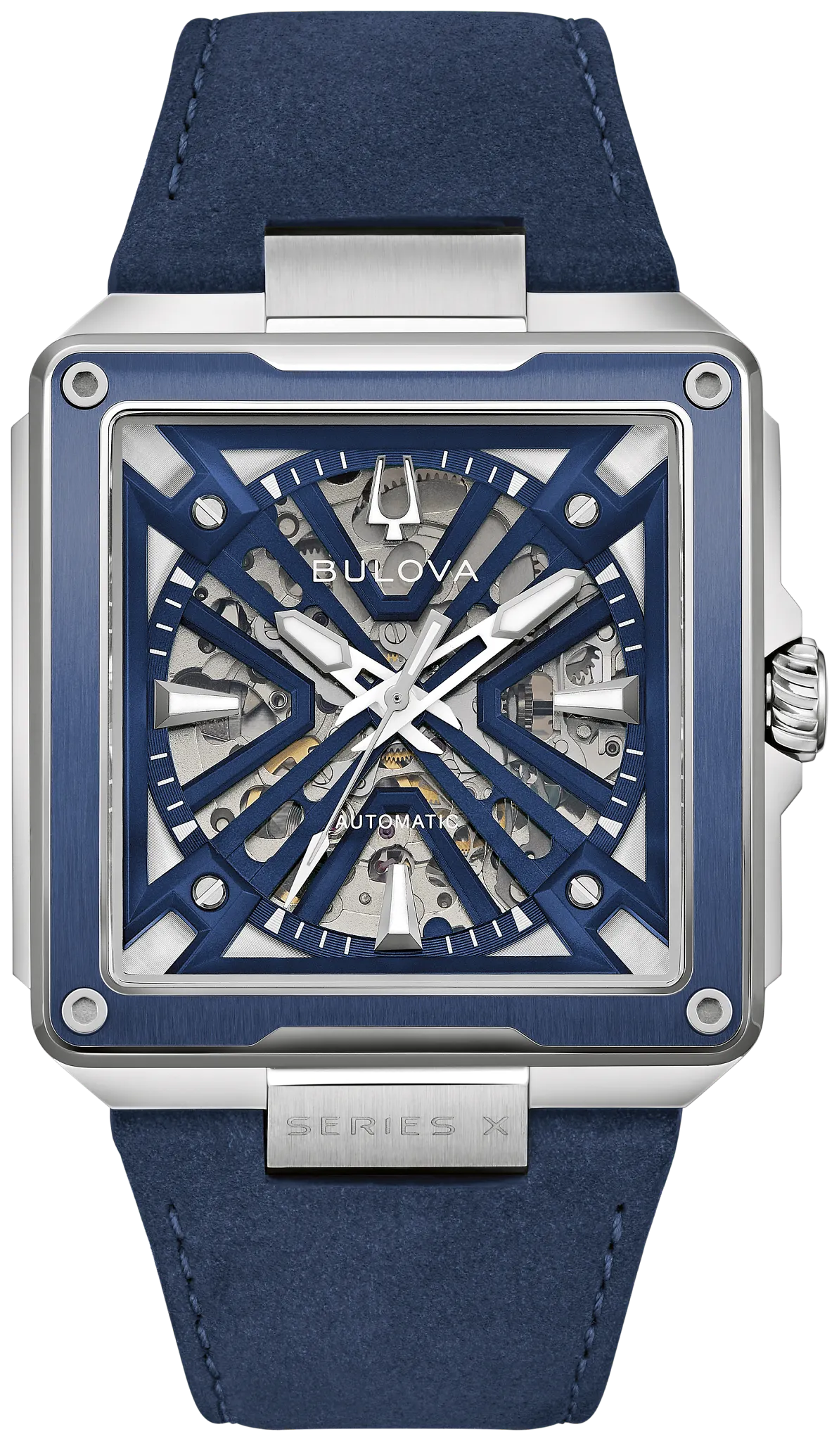 Blue Dial Leather Strap Series X 98A342 | Bulova